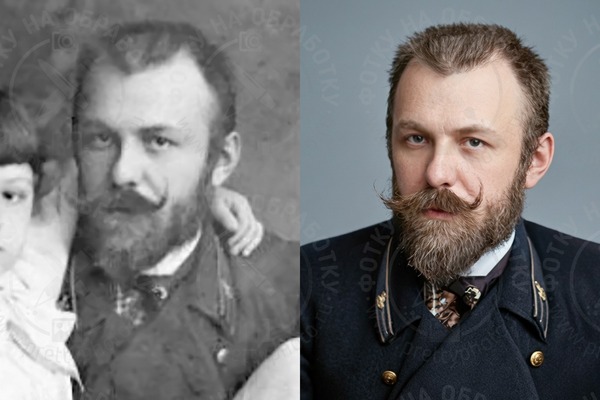 Реставрация фотографии до и после