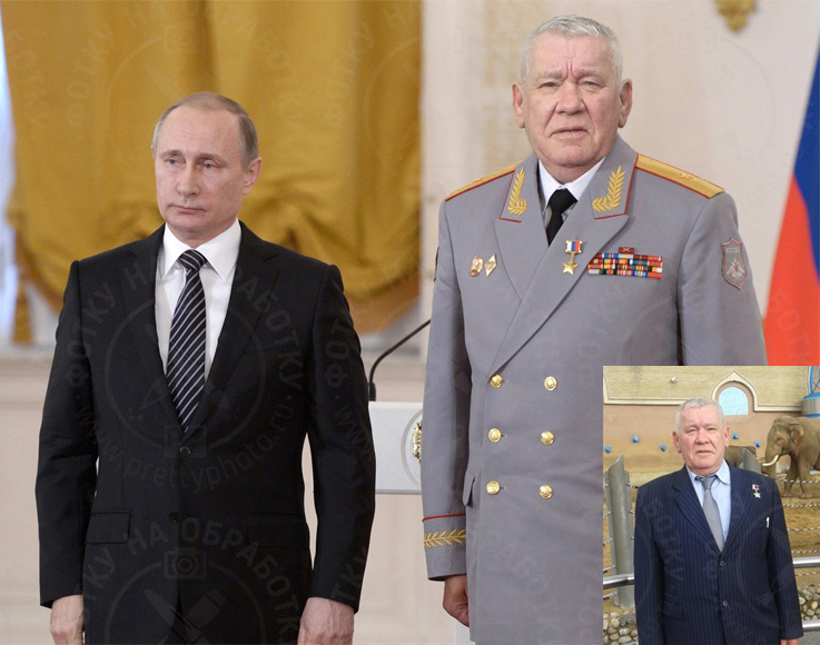 Пример фотомонтажа рядом с Путиным