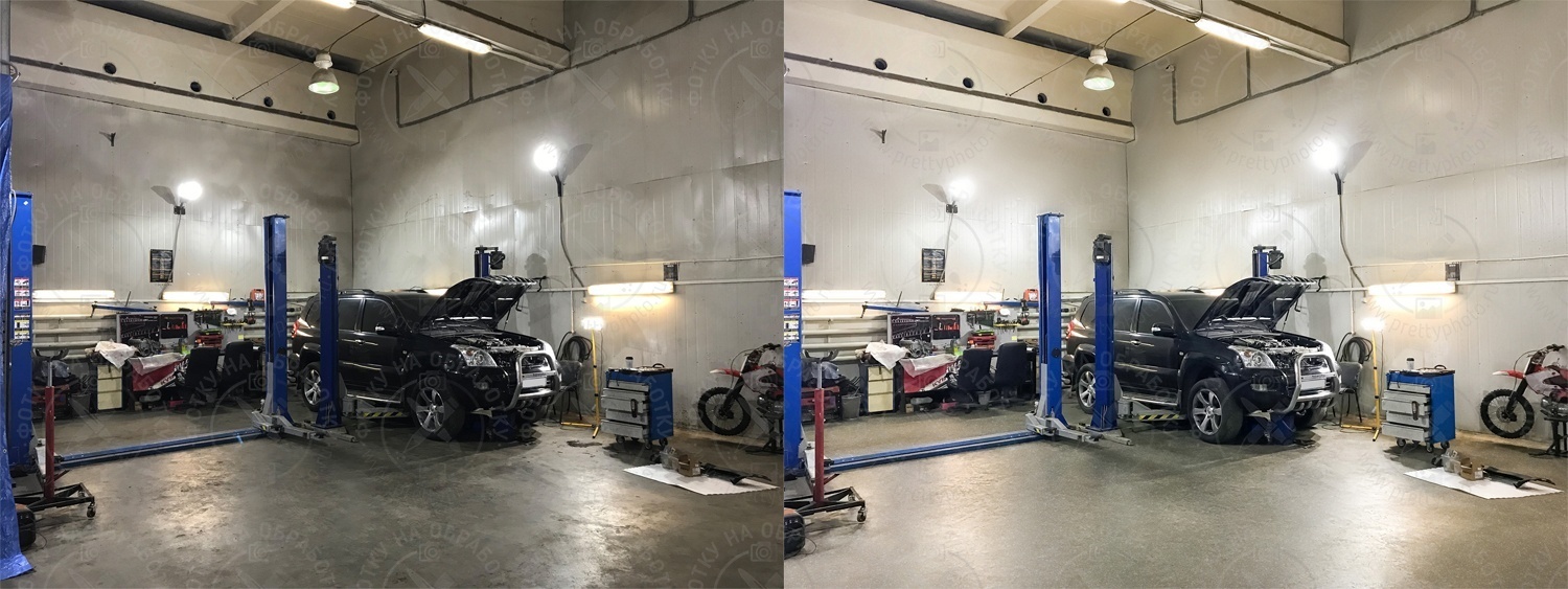 Рекламная ретушь фото помещения