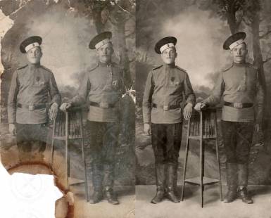 Пример реставрации фото времен первой мировой войны